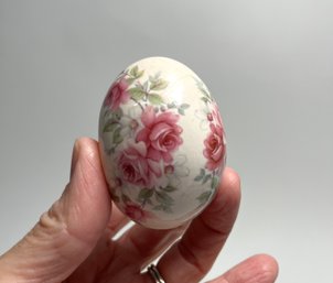 Floral Porcelain Easter Egg