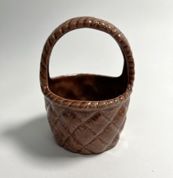 Ceramic Basket Planter  / Pot / Trinket Bowl