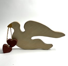 Lovely Wooden Dove Wall Hanging