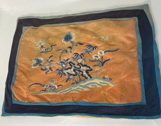 Antique Chinese Silk Table Or Dresser Placemat