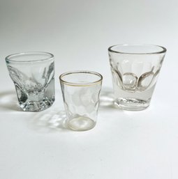 Trio Of Vintage Shot Glasses