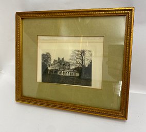 Antique Gold Frame With Green Matting