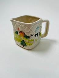 Otagirl Ceramic Creamer With Cow & Farm Scene