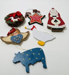 Collection Of Various Christmas Ornaments