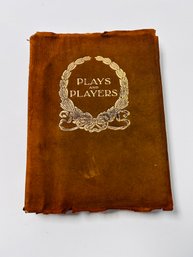 Antique Plays & Players: A Theatre - Goers Record Book: Blank Book To Record Your Plays