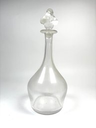 Rare! Lalique Roxane Decanter Clear Glass With Stopper