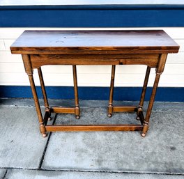 Flip Top Fold Out Console Table, Great Size!