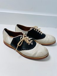Vintage Leather Saddle Shoes By Bearfoot