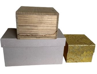 Trio Of Storage Boxes