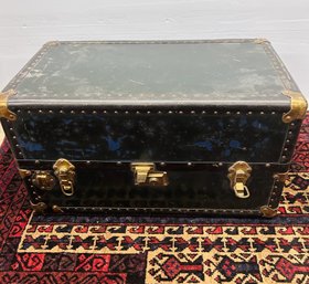 Vintage Travel Trunk With Various Compartments