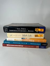 A Small Collection Of Textbooks: Business, Macroeconomics, Microeconomics, Financial Accounting