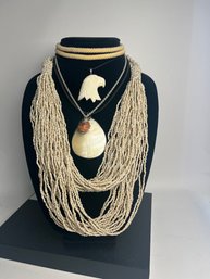 Variety Of Necklaces Ranging In Size And Style. Including Eagle And Beaded Necklaces #12