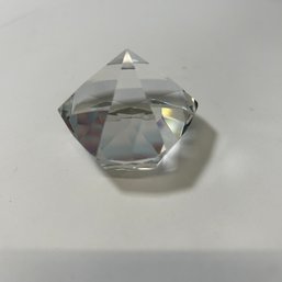 Signed Art Glass Prism Pyramid