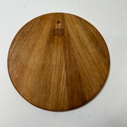 Dansk International Wooden 9inch Serving Plate Or Cutting Board