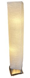 Almost 5 Feet Tall Rice Paper Lighted Floor Lamp - Gorgeous!