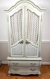Hickory Furniture French Louis XV Style French Blue Armoire 2 Of 2