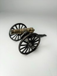 Miniature Vintage Cast Iron Cannon