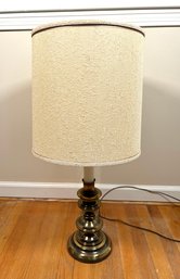 Vintage Polished Brass Candle Style Table Lamp 2 Of 2
