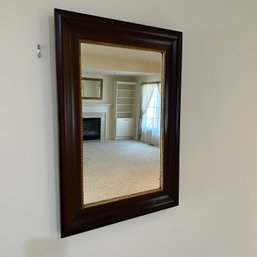 Antique Mahogany Frame With Gold Accent Mirror