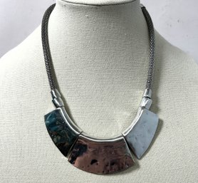Modern Style Metal Bib Necklace, Lovely Style!