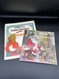 Father Christmas & The Night Before Christmas Vintage Soft Cover Books