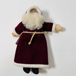 Hand Crafted Folk Art Santa