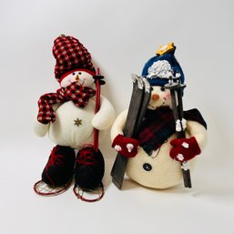 Pair Of Cute Stuffed Snowmen