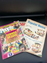 Lot Of 3 Vintage Magazines Including 20 Year Memorial Of The Beatles