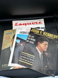 Lot Of Vintage Magazines About John F Kennedy: JFK Memorial Magazines