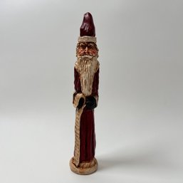 Tall Wooden Rustic Handmade Santa