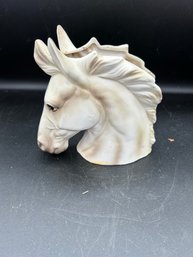 Horse Head Ceramic Planter