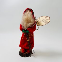 Handmade St Nick Santa Figurine By Apple Of My Eye, Frances Harper