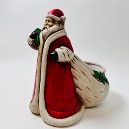 1990 Claire Burke Ceramic Santa Planter