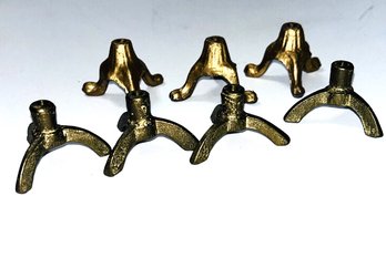 Set Of Miniature Brass Coated Stands