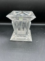 Clear Glass Square Column Style Vase