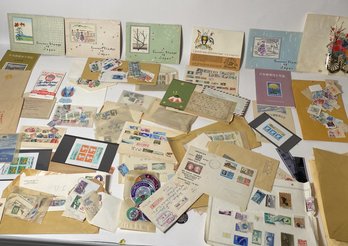 Huge Collection Of Antique Japanese Stamps