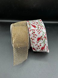 Two Rolls Of Quality Ribbon