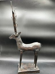 Very Cool Metal Reindeer Decor - 17.5 Inches Tall
