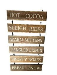 Winter Themed Ladder Wooden Sign - Great Farmhouse Decor!