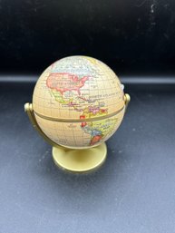 Mini Metal Globe - About 6 Inches Tall