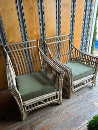 Pair Of Bamboo Outdoor Chairs - Perfect For Spring & A Great Weekend Project!