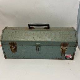 Metal Toolbox Filled With Useful Tools
