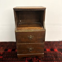 Great Weekend Project! Vintage Side Table With Two Drawers