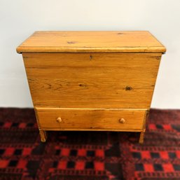 Lovely Antique Blanket Chest With A Drawer