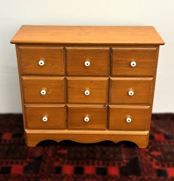 Nine Drawer Apothecary Style Side Table