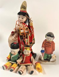 A Lot Of Japanese Porcelain Dolls & Figurines, Including Made In Occupied Japan