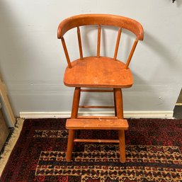 Sargent's Son Vintage Wooden High Chair