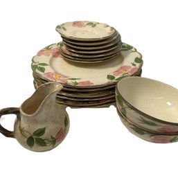 A Collection Of Franciscan Earthenware Dinnerware, Including Plates, Bowls, And Cups