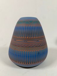 Beautiful Handmade Navajo Vase Signed By Artist