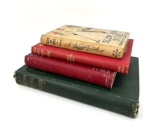 Set Of 4 Antique Hardcover Books